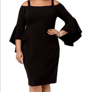 R&M Richards off the shoulder black dress